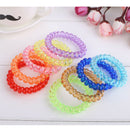5pcs colorful elastic telephone wire cord head ties hair band rope ponytai Gn