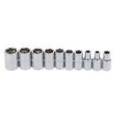 12Pcs 1/4-Inch Socket Wrench Set CR-V Drive Ratchet Wrench Spanner Repair OZ