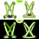 Safety Security Reflective Adjustable Vest Belt Gear Stripe Night Running