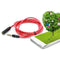 3.5mm audio extension cord headphone cable male to female 1.2M industrial red