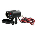 CS-313G1 Motorcycle USB Charger Cigarette Lighter Socket Outlet with Switch