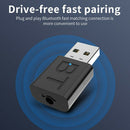 Wireless USB Bluetooth 5.0 Transmitter Dongle Music Audio Receiver for PC  A