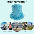 Cycling Pure Face Cover Riding Sunscreen Scarf Outdoor Bandana (Sky Blue) A