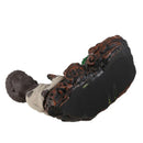 1x Creative Little Monk Smoke Backflow Handicraft Ceramic Decor Incense Bur