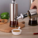 1X(200Ml Kitchen Glass Oil Bottle Stainless Steel Leak-Proof Soy Sauce Vine