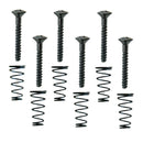6 Pieces Electric Guitar Single Coil Pickup Screws+Springs Set Black