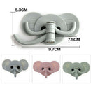 Cute Elephant Strong Sticky Hooks Key Hanger Storage Rack Decorative Bathro L3U6