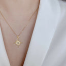 Female Rhinestone Star Pendant Necklace Alloy Collar Choker Streetwear Jewelry