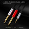 3.5mm 1/8" TRS Stereo to Double 6.35mm 1/4" TS Mono Y Splitter Cable Cord 6FT