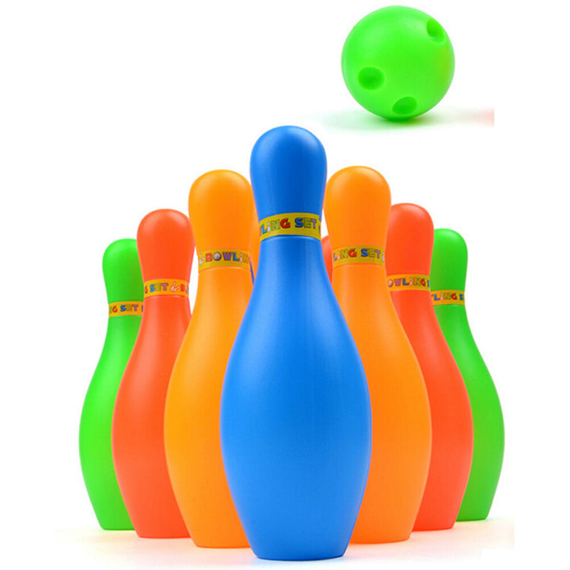 11cm Height Kids Plastic Bowling Set Outdoor Mini Educational Toys MOAU
