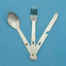 New Sport Fork Spoon Eating Utensil Stainless Steel Camping Cutlery Set New J5P5