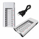 EU Plug 8 Slots Smart Charger AA AAA Ni-MH/ Ni-Cd Rechargeable Battery New