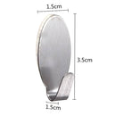 6pcs Storage Towel Wall Mounted Gadgets Stainless Steel Apron Self  Hook