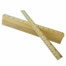 16 Packs Wood Ruler 12 Inch 30 CM Student Rulers Wooden School Rulers Offic