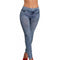 Women Fashion Stretch Plus Jeans Lady's Denim Faux Jean Pants Sexy Leggings  Bj