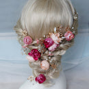 Beautiful Lady Girls Flower Pearls Hair Pins Headpieces Hair Accessories