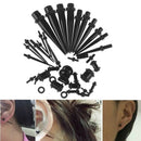 36PCS 1.6-10mm Ear Tunnel Plug Dehner Extending Rod Expander Set Expander JR