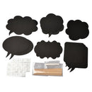 10 Chalkboard Cardboard Signs Speech Bubbles Photo Booth Props Wedding Party Z