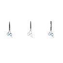 3x 6" Hair Scissor Stainless Steel Hair Cutting Thinning Texturizing Shears