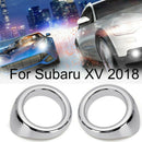 2PCS(Left & Right ) Chrome Light Cover Front Lamp ABS Cover for Subaru XV 2