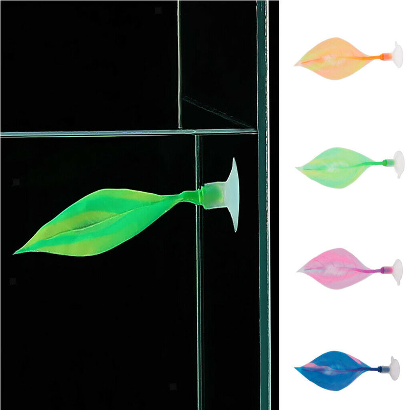 Simulation Water Leaves Plant Aquarium Fish Tank Landscape Decor Purple