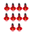 10Pcs Quail Dove Drinker Watering Cups Feeder Bowls For Cage