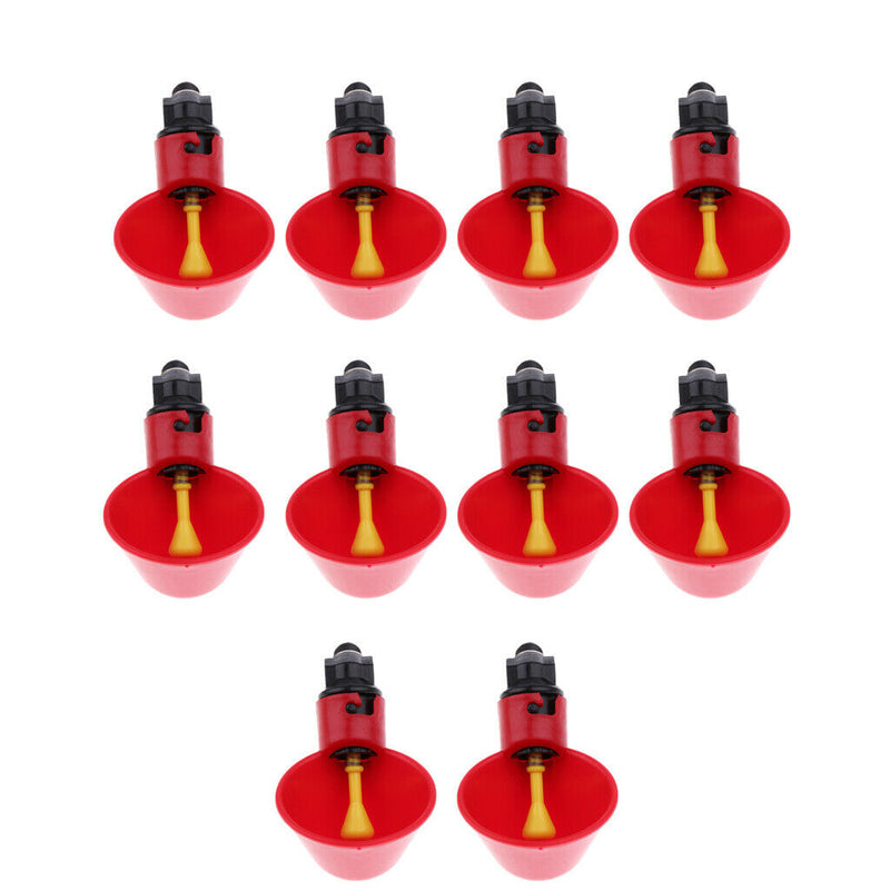 10Pcs Quail Dove Drinker Watering Cups Feeder Bowls For Cage