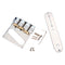 Chrome Guitar Bridge Cut-Down Sides Compensated Brass Saddles Control Plate
