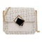 Fashion Woolen Messenger Bags Women Leather Retro Shoulder Handbag (White) A#S