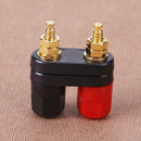 1pc Amplifier Speaker Banana Plug w/ Couple Terminals Red+ Black Connector A