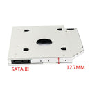 Universal 12.7mm SATA 2nd SSD HDD Hard Drive Caddy for CD/DVD-ROM Optical Bay TE