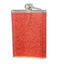 Outdoor Portable 8oz Stainless Steel Wine Whiskey Flagon Red Hip Flask