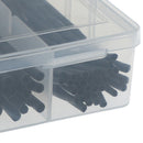 100Pcs/Box Black 100mm 2:1 Heat Shrink Tubing Polyolefin Tube Sleeving Set JC3C