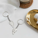 2Pcs New Love Heart Couple Key Chains Souvenirs for Best Friend Keyring,