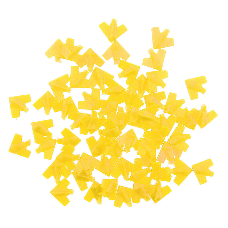 Set of 60 Pieces Plastic Board Game Counters with Plane Shape Numeracy Teaching