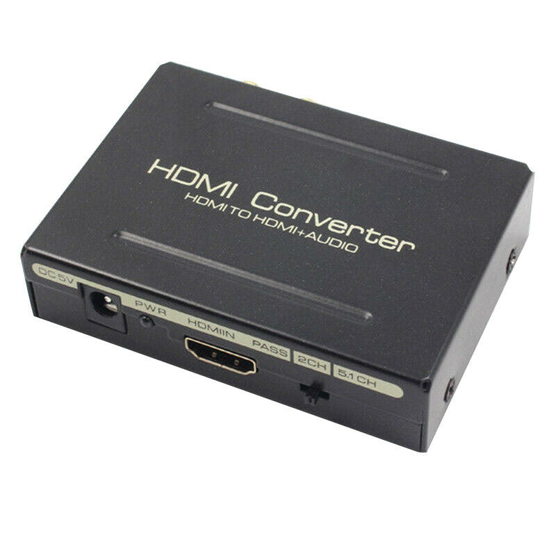 HDMI Audio Extractor Splitter to SPDIF Optical RCA Stereo L/R Analog Conver K2O7