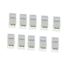 10 pack Cat3 RJ11 RJ12 Keystone Jack Telephone/Phone Line Tool Less Insert 8P4C