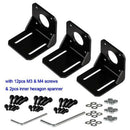 Stepper Motor Mounting Bracket, 3PCS Alloy Steel L Bracket for Nema 17 Step E6X7