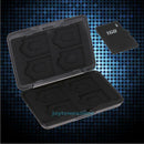 Aluminum Memory Card Storage Box Case Micro SD SDXC SDHC Holder Protector Black