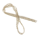 1 Yard Metallic Embroidered Venise Lace Trim Bridal Wedding Dress Belts 15mm