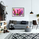 5D DIY Full Drill Diamond Painting Pink Flowers Cross Stitch Embroidery Kit