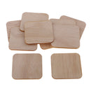 100 Pieces Blank Wood Squares Unfinished Wood Pieces Cutouts for DIY Pyrography