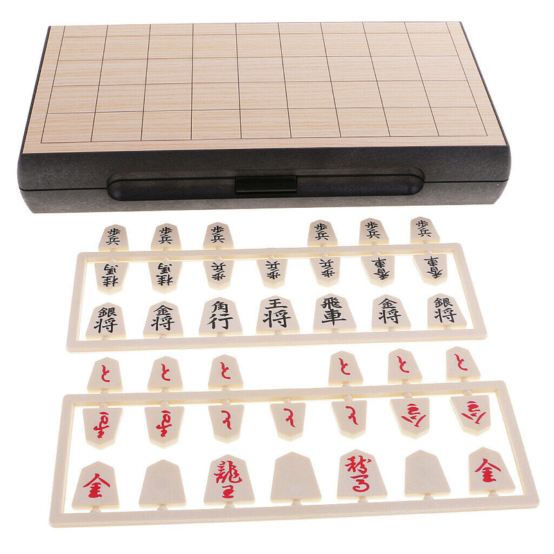 Classic Japanese Chess Game Potable Size With  Folding Checkerboard