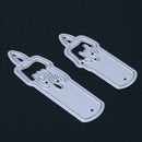2pcs Christmas Candle DIY Metal Stencil Scrapbook Emboss Cutting Dies Decor