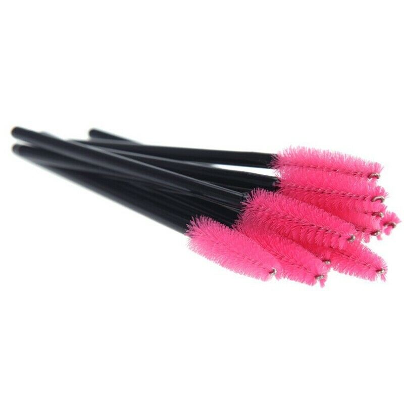 100 Disposable Mini Eyelash Brush Mascara Wands Eyelash Makeup High Quality H2T9