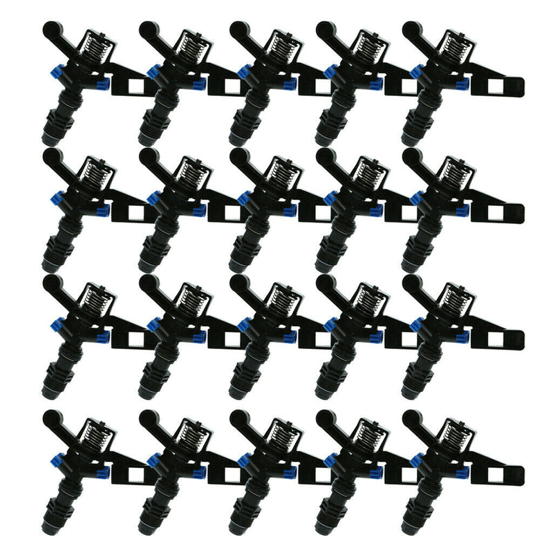20 Pieces Outdoor Automatic Garden Water Sprinklers, 360 Degree Rotating Sprayer