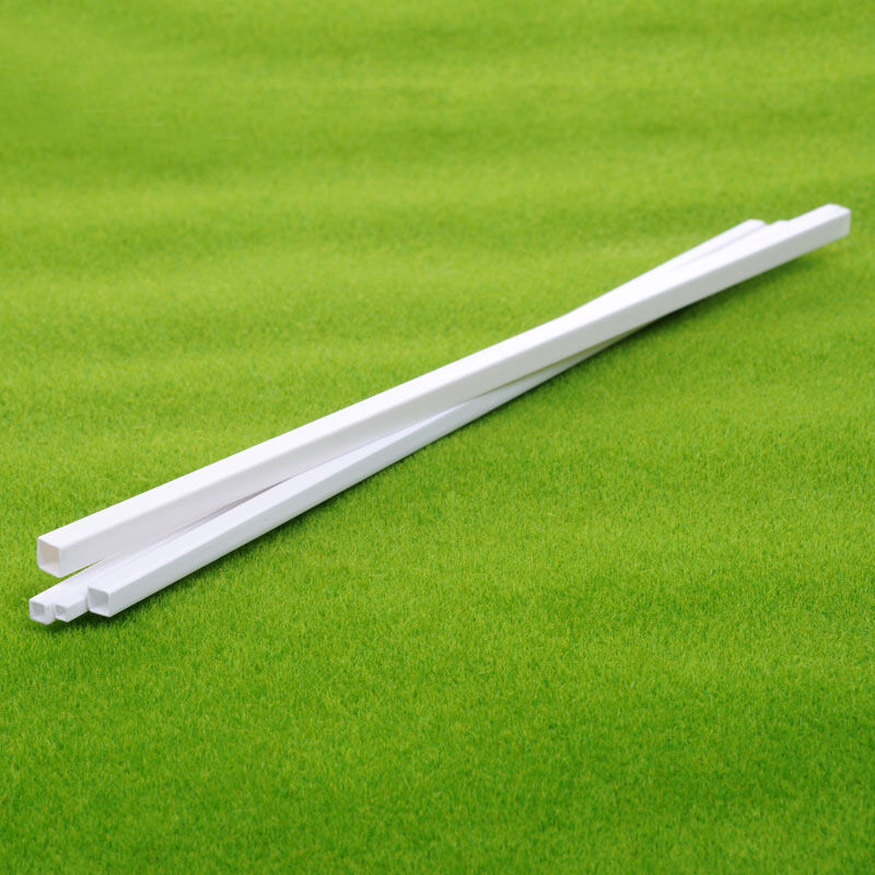 7pcs Styrene ABS Square Tube 500mm 2/3/4/5/6/8/10mm in Diameter