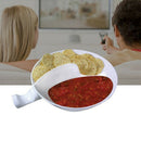 Creative Handle Separated Bowl With Handle Home Isolated Bowl With Snack Se