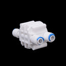 4 Way 1/4 Port Auto Shut Off Valve For RO Reverse Osmosis Water Filter System M&