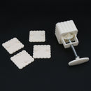 4Patterns Square Moon cake Fondant Sugarcraft Decorating Cookies Mold